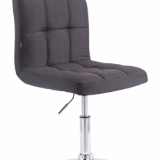 Barová stolička Palma, textil, čierna - 1
