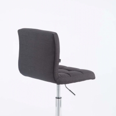 Barová stolička Palma, textil, čierna - 3