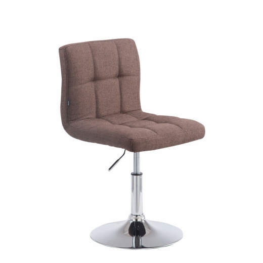Barová stolička Palma, textil, hnedá - 1