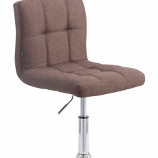 Barová stolička Palma, textil, hnedá - 1
