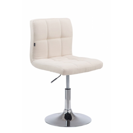 Barová stolička Palma, textil, krémová - 1