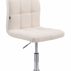 Barová stolička Palma, textil, krémová - 1