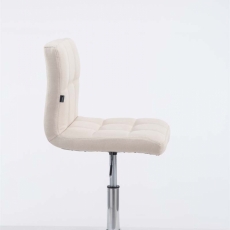Barová stolička Palma, textil, krémová - 2