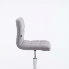 Barová stolička Palma, textil, šedá - 2