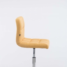 Barová stolička Palma, textil, žltá - 2