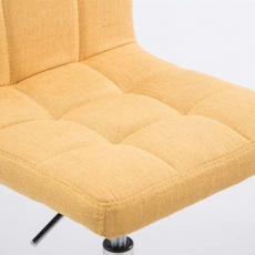 Barová stolička Palma, textil, žltá - 4