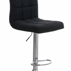 Barová stolička Peru, textil, čierna - 1