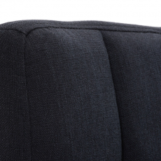 Barová stolička Peru, textil, čierna - 5