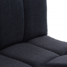Barová stolička Peru, textil, čierna - 6