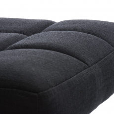 Barová stolička Peru, textil, čierna - 7