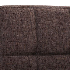 Barová stolička Peru, textil, hnedá - 5