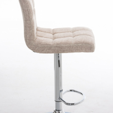 Barová stolička Peru, textil, krémová - 3