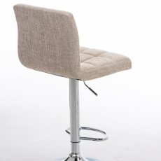 Barová stolička Peru, textil, krémová - 4