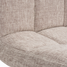 Barová stolička Peru, textil, krémová - 6
