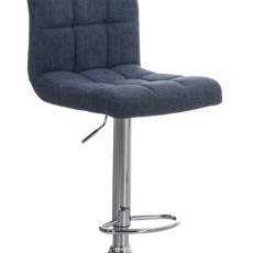 Barová stolička Peru, textil, modrá - 1