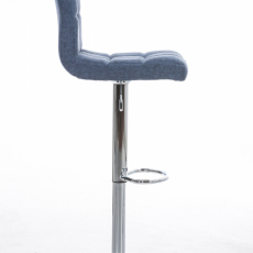 Barová stolička Peru, textil, modrá - 3