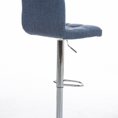 Barová stolička Peru, textil, modrá - 4