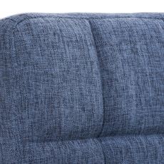 Barová stolička Peru, textil, modrá - 5