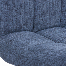 Barová stolička Peru, textil, modrá - 6