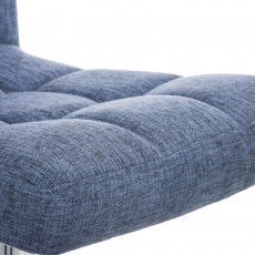 Barová stolička Peru, textil, modrá - 7