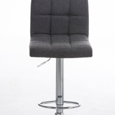Barová stolička Peru, textil, svetlo šedá - 2