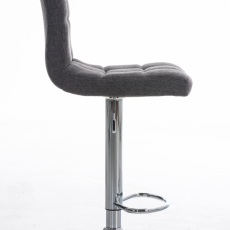 Barová stolička Peru, textil, svetlo šedá - 3