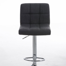 Barová stolička Peru, textil, tmavo šedá - 2