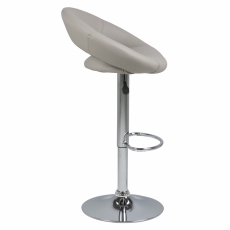 Barová stolička Plump, syntetická koža, taupe - 3