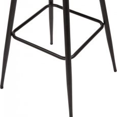 Barová stolička Portree, zamat, hnedá - 7
