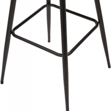 Barová stolička Portree, zamat, šedá - 7