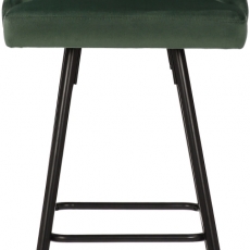 Barová stolička Portree, zamat, zelená - 2