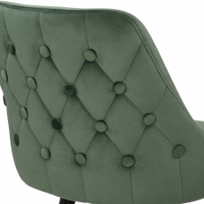 Barová stolička Portree, zamat, zelená - 6