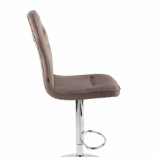 Barová stolička Prost, textil, taupe - 3