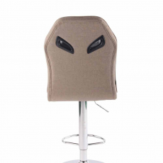 Barová stolička Prost, textil, taupe - 5