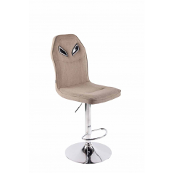 Barová stolička Prost, textil, taupe