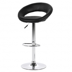 Barová stolička Round (SET 2 ks), čierna - 1