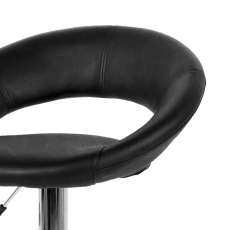 Barová stolička Round (SET 2 ks), čierna - 3