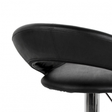 Barová stolička Round (SET 2 ks), čierna - 4