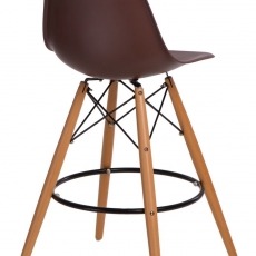 Barová stolička s drevenou podnožou Desire - 25