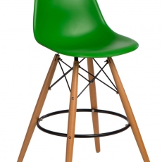 Barová stolička s drevenou podnožou Desire - 5