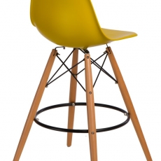 Barová stolička s drevenou podnožou Desire - 30
