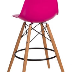 Barová stolička s drevenou podnožou Desire - 27