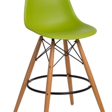 Barová stolička s drevenou podnožou Desire - 15