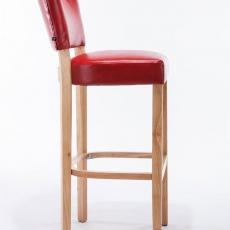 Barová stolička s drevenou podnožou Ellen - 7
