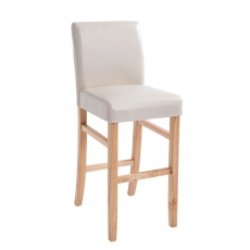Barová stolička s drevenou podnožou Wilma - 1