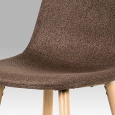 Barová stolička s kovovou podnožou Jorga, hnedá - 2