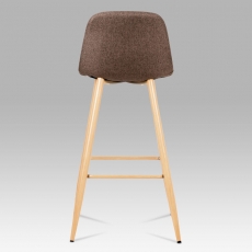 Barová stolička s kovovou podnožou Jorga, hnedá - 6