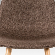 Barová stolička s kovovou podnožou Jorga, hnedá - 9