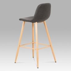 Barová stolička s kovovou podnožou Jorga, sivá - 3