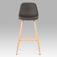 Barová stolička s kovovou podnožou Jorga, sivá - 5
